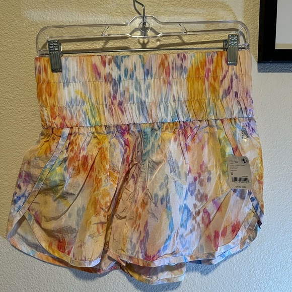FP Movement by Free People Pants - Free People Movement Vibrant Multicolor High Waist Women's Shorts size medium